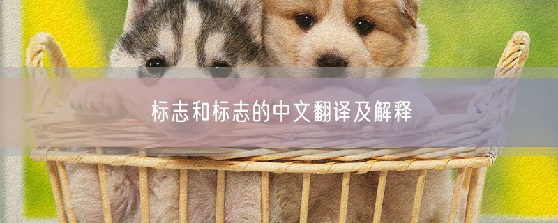 标志和标志的中文翻译及解释